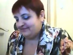 Fat old webcam woman